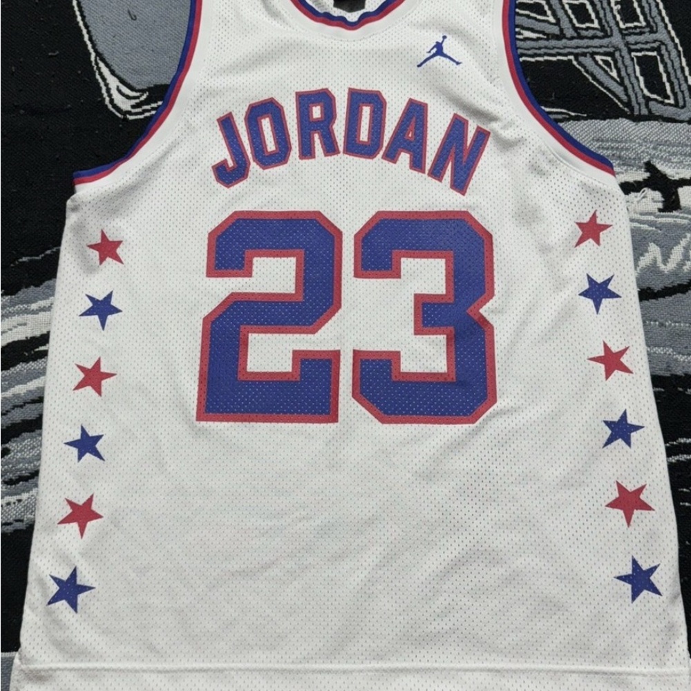 Michael Jordan Air Jordan Basketball NBA AJ #23 Olympics Colors Jersey Shirt / S